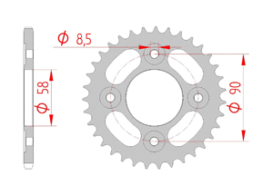 KIT STEEL HONDA MONKEY 125 2018-2019 Reinforced O-ring