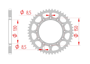 KIT STEEL HONDA XR 250 TORNADO 2008-2017 Reinforced plus Xs-ring