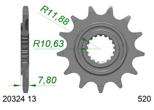 KIT STEEL HONDA CRF 250 RX 2019 Standard Xs-ring