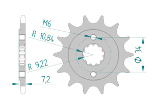 KIT STEEL HONDA CB 300 R NAJ 2018 Standard Xs-ring