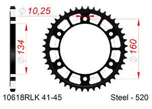 KIT STEEL RAC HONDA CBR1000 RA/RR 17-18 #520 Hyper Reinforced Xs-ring