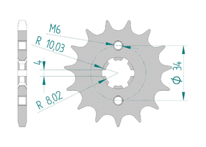 KIT STEEL YAMAHA XTZ 125 2003-2010 Reinforced Xs-ring