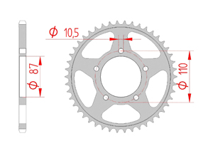 KIT STEEL SUZUKI GSX 250 R 2017-2018 Standard Xs-ring