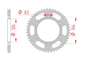 KIT STEEL SUZUKI RMZ 250 2019 Standard Xs-ring