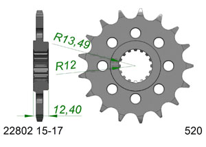 KIT STEEL SUZUKI GSXR 1000 #520 RAC 2017-2018 Hyper Reinforced Xs-ring