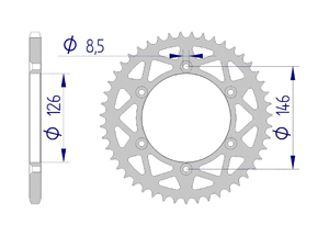 KIT ALU SUZUKI RMZ 250 2016-2018 Standard Xs-ring