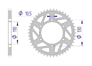 KIT ALU SUZUKI GSXR 1000 #520 RAC 2017-2018 Hyper Reinforced Xs-ring