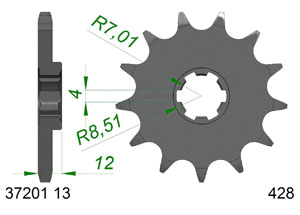 KIT STEEL APR RS4 2011-2013 OLD DRIVEN SHAFT Reinforced