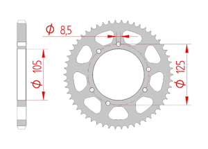 KIT STEEL APRILIA SX 125 2018 Reinforced Xs-ring