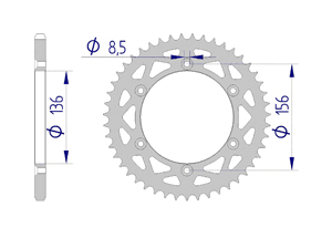 KIT ALU SHERCO SE-R 125 2018 Standard Xs-ring