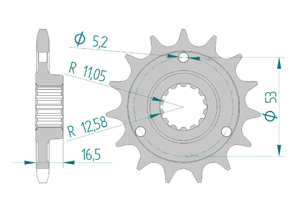 KIT STEEL DUC 848 S-FIGHTER 12-15 FOR PCD2