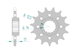 KIT STEEL DUC 1199 PANI R 13-15 PCD4 #520