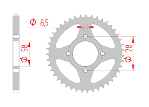 KIT STEEL HYOSUNG 125 CRUISE II 1997-1998 Reinforced Xs-ring