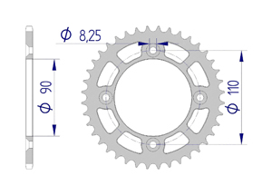 KIT ALU KTM 50 SX MINI 2014-2018-2019