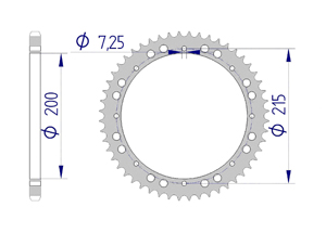 KIT ALU KTM GS 390 1981-1982