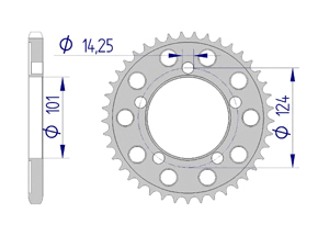 KIT ALU KTM 990 SUPERMOTO 2008-2009 Super Reinforced Xs-ring