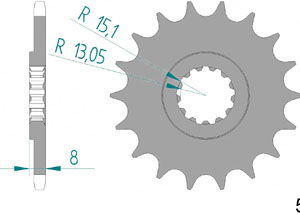 KIT STEEL TRIUMPH 900 SPEEDMASTER 2015-2017 Hyper Reinforced Xs-ring