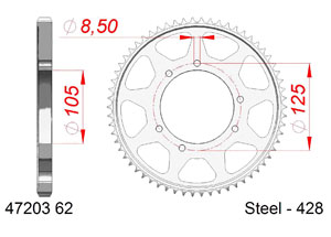 KIT STEEL MONDIAL 125 HIPSTER 2017-2018 MX Racing