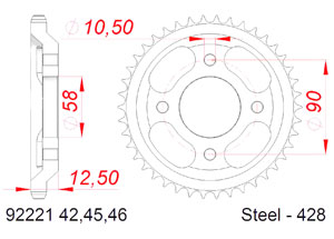 KIT STEEL ORCAL SIRIO 125 2018 Reinforced Xs-ring