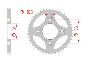 KIT STEEL HONDA CG 125 2004-2006 Reinforced Xs-ring