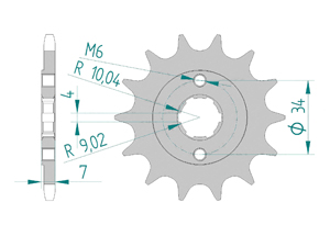 KIT ALU HONDA MBX 125 1984-1986 Standard Xs-ring