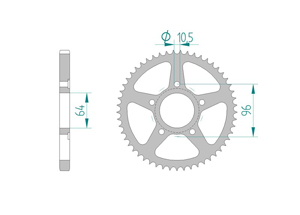 KIT STEEL HONDA XL 125 R 1982-1997 Standard