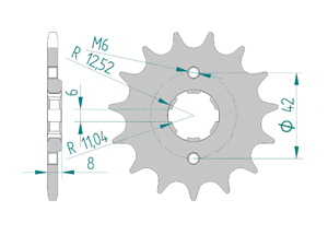 KIT STEEL HONDA RS 250 A Standard Xs-ring