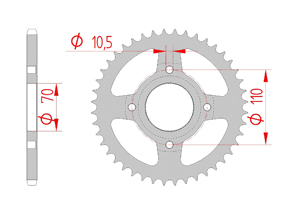 KIT STEEL HONDA RS 250 A Standard Xs-ring