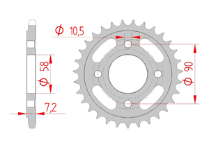 KIT STEEL HONDA CMX 250 REBEL 1996-1999 Reinforced Xs-ring