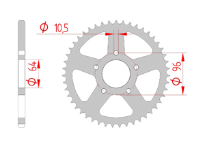 KIT STEEL HONDA 250 CBF 2004-2005 Reinforced Xs-ring