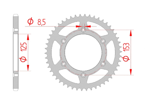 KIT STEEL HONDA CR 250 R 4 2004 Reinforced Xs-ring