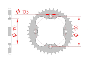 KIT STEEL HONDA TRX 250 X 1987-1992 Reinforced Xs-ring