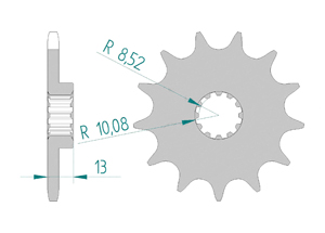 KIT ALU TM 144 MX 2013 Reinforced Xs-ring