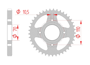 KIT STEEL HONDA CM 400 T A 1979-1981 Reinforced Xs-ring