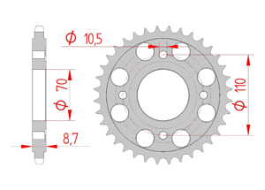 KIT STEEL HONDA CM 400 T B,C 1981-1983