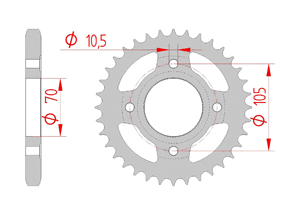 KIT STEEL HONDA CB 400 F 1975-1977 Reinforced Xs-ring