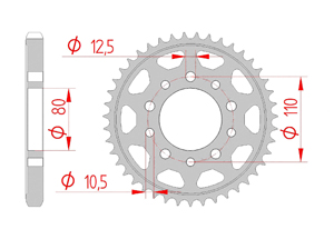 KIT STEEL HONDA CBX 400 F2 1982-1983