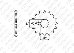 Front sprocket Xj 650 86-90