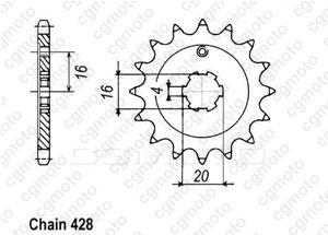 Front sprocket Kawasaki