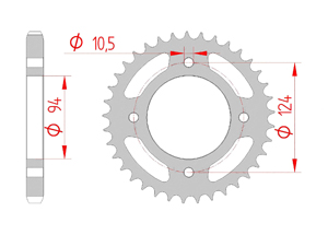 KIT STEEL HONDA CB 500 K1/K2/K3 1975-1977