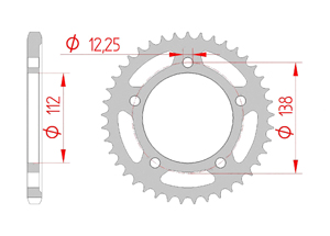 KIT STEEL HONDA CBF 500 2004-2007 Reinforced Xs-ring