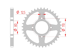 KIT STEEL HONDA CB 750 F2-K7 1977-1978