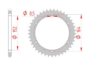 KIT STEEL BAROSSA 250 SILVERHAWK 2003-2005 Reinforced Xs-ring