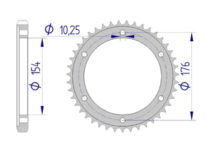 KIT ALU HONDA VFR 800 F 2002-2008 Reinforced Xs-ring