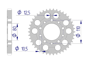 KIT ALU HONDA CB 900 F/F2 1981-1984 Reinforced Xs-ring