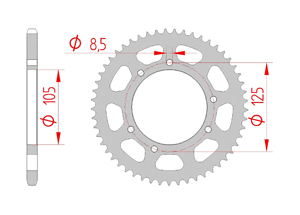 KIT STEEL YAMAHA DTR 50 2007-2012 Reinforced O-ring