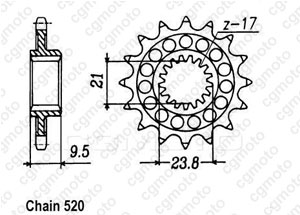 Front sprocket Honda