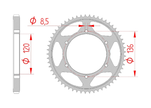 KIT STEEL YAMAHA TZR 125 R ITALY 1992-1993 Standard