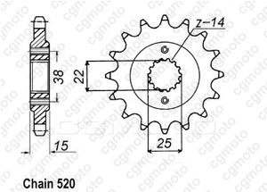 Front sprocket Ducati 907 Paso I.E 92