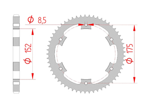 KIT STEEL YAMAHA DT 125 R 1988